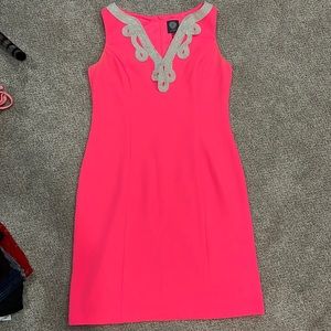 Vince Camuto Neon Pink Dress